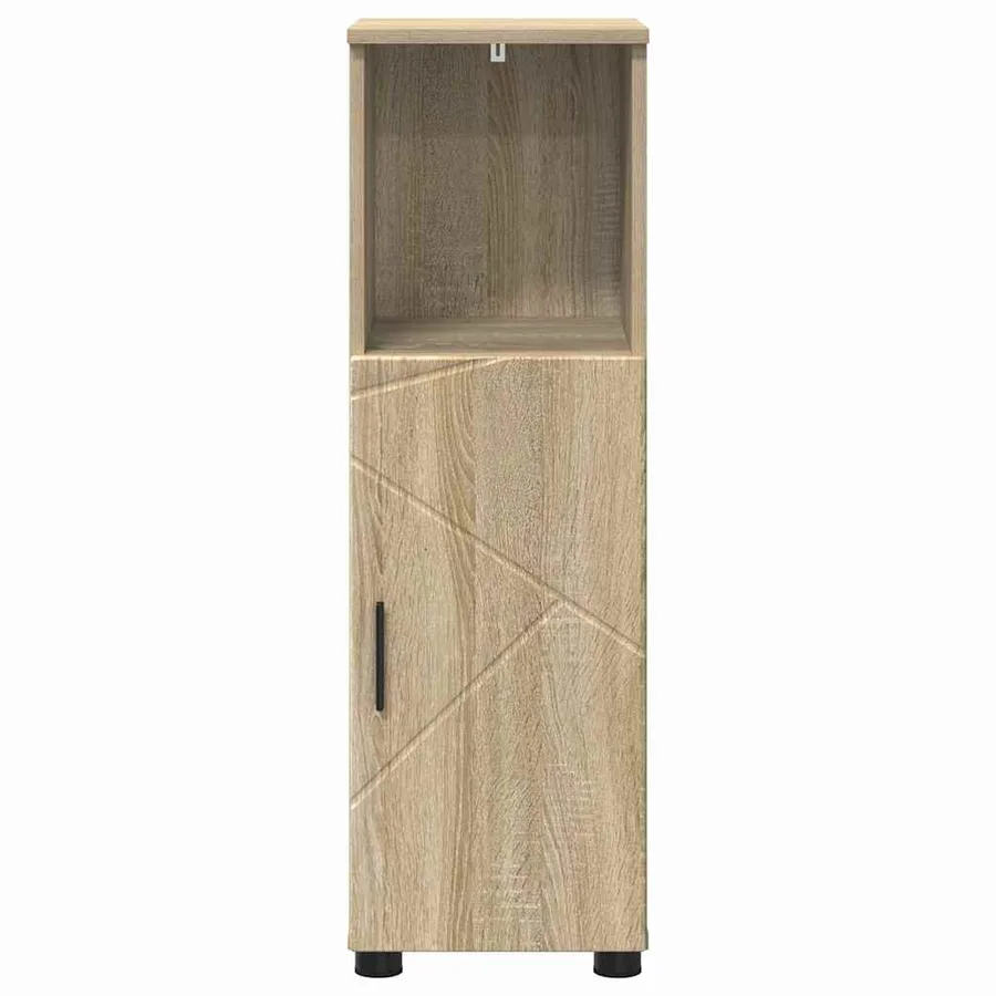 Cabinet de salle de bain Chêne Sonoma 30 x 35 x 95 cm - 6