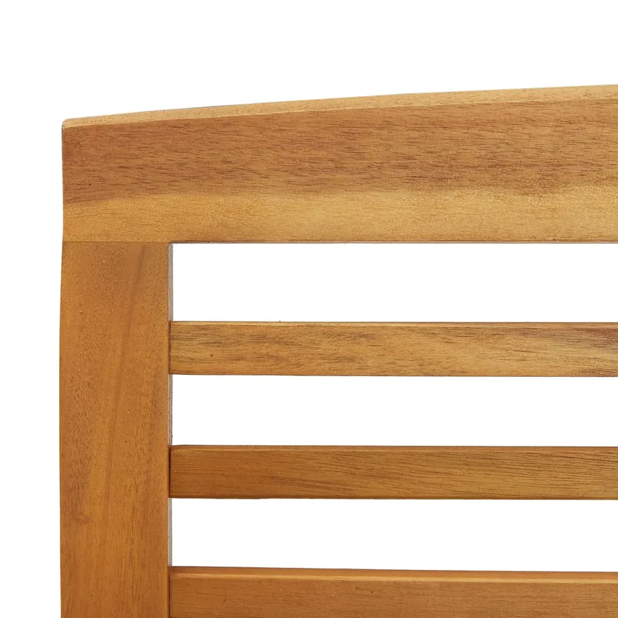 Salon de jardin 5 pcs Bois d'acacia solide - 7
