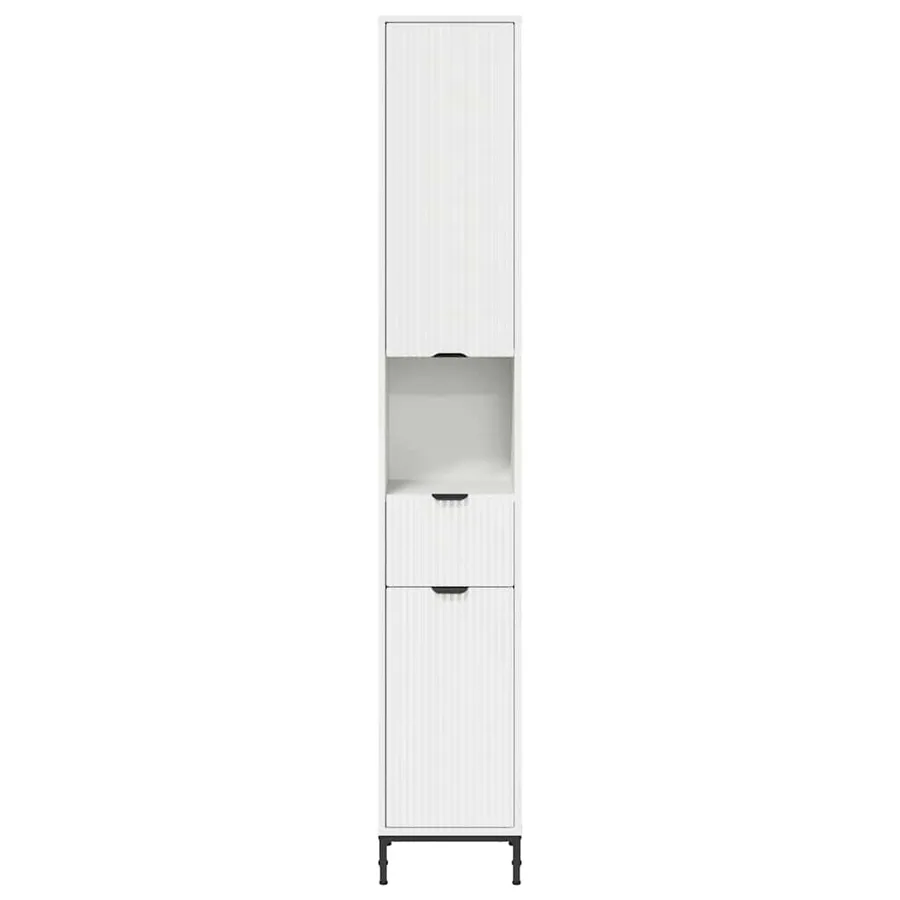 Cabinet de salle de bain Blanc 31,5 x 33 x 190 cm - 6