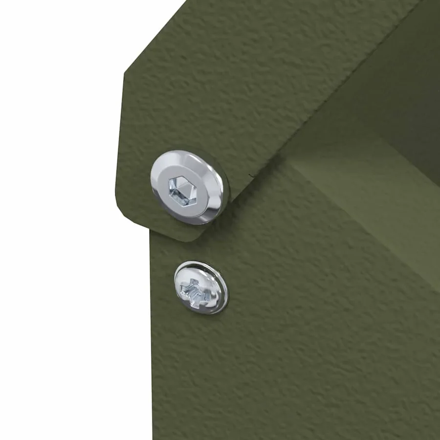 Mangeoire pour poules Vert olive 21 x 16 x 33 cm - 6