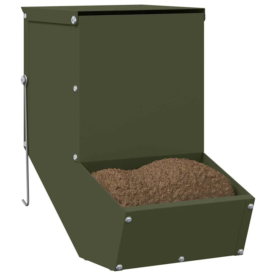 Distributeur pour lapins Vert olive 17,5 x 26 x 28,5 cm - 3