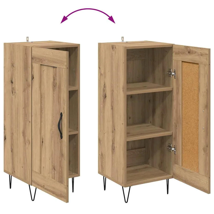 Buffet Chêne artisanal 34,5 x 34 x 90 cm - 12