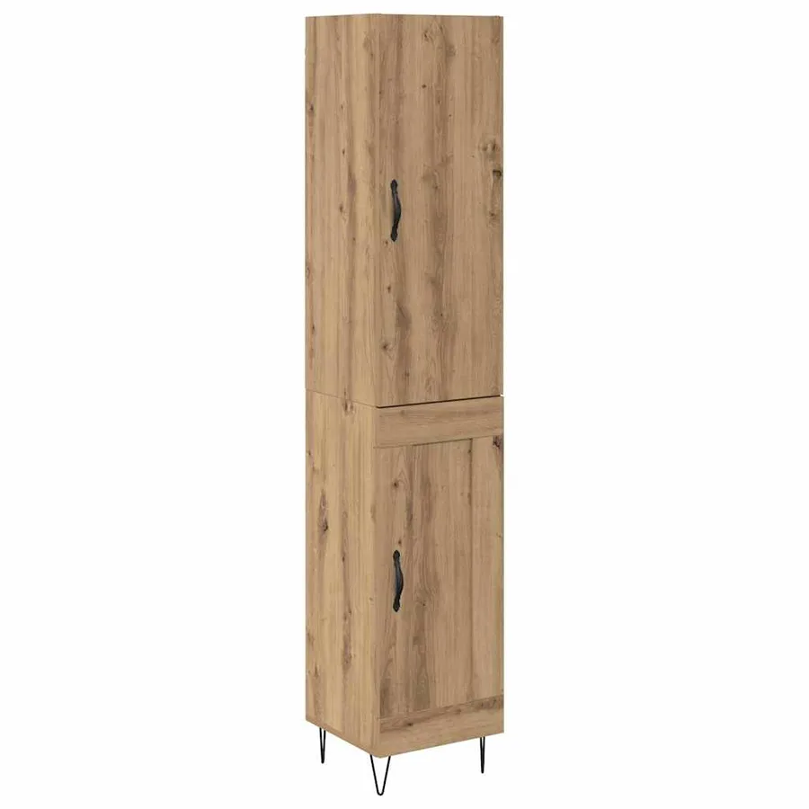 Haut Armoire Chêne artisanal 34,5 x 34 x 90 cm - 2