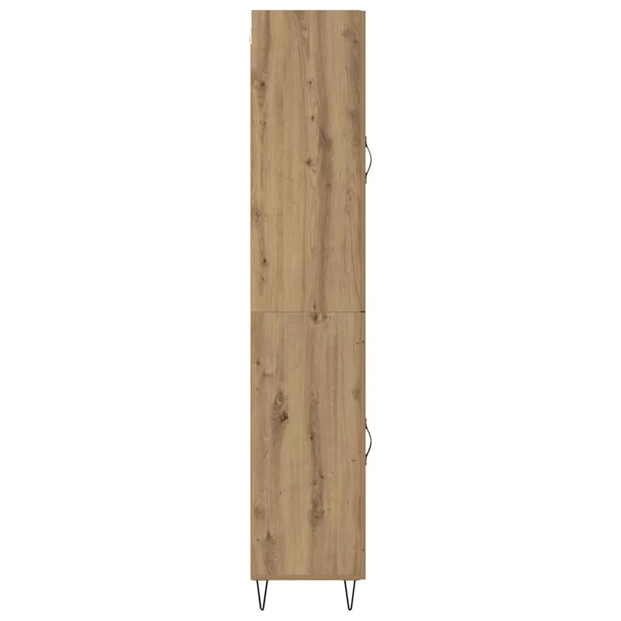 Haut Armoire Chêne artisanal 34,5 x 34 x 90 cm - 9