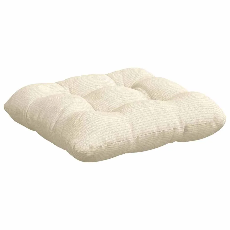 Coussins de siège 4 pcs Crème 45 x 45 cm - 5