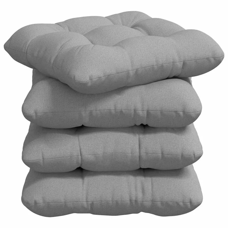 Coussins de siège 4 pcs Gris nuage 45 x 45 x 12 cm tissu - 2