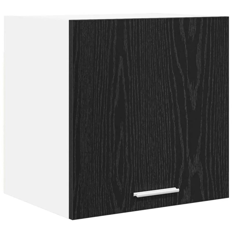 Armoire suspendue Chêne noir et Blanc 40 x 31 x 40 cm - 2