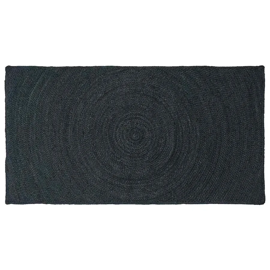 Tapis de surface Gris foncé 100 x 200 cm Jute