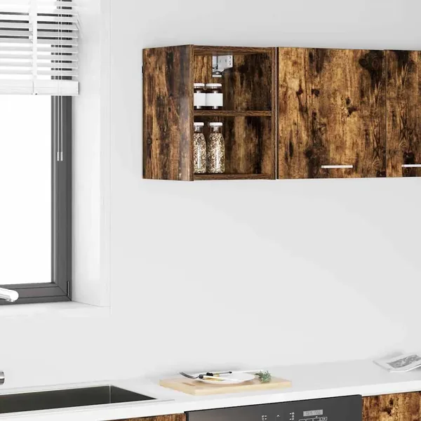 Armoire suspendue avec stockage Chêne fumé 30 x 29,5 x 40 cm