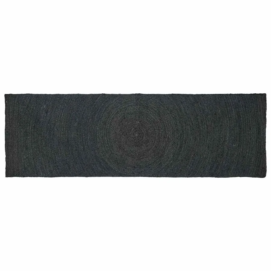 Tapis de surface Gris foncé 80 x 250 cm Jute