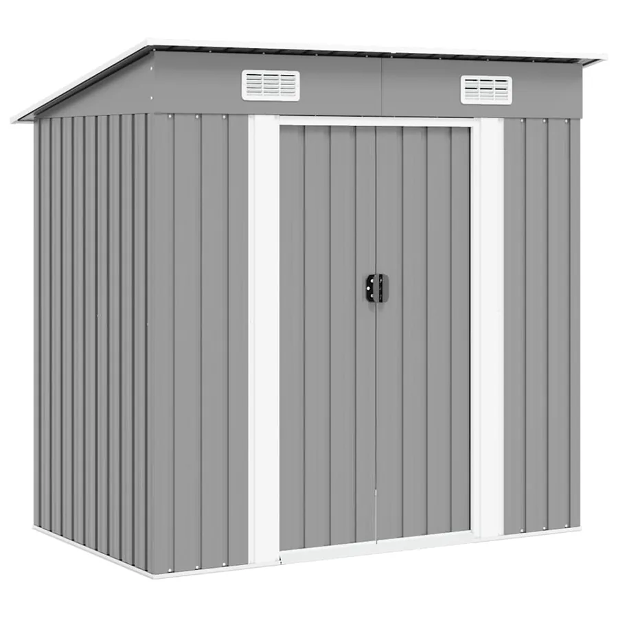 Abri de jardin Métal Gris