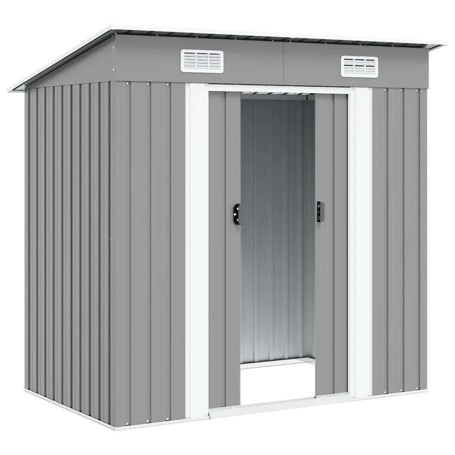 Abri de jardin Métal Gris - 4