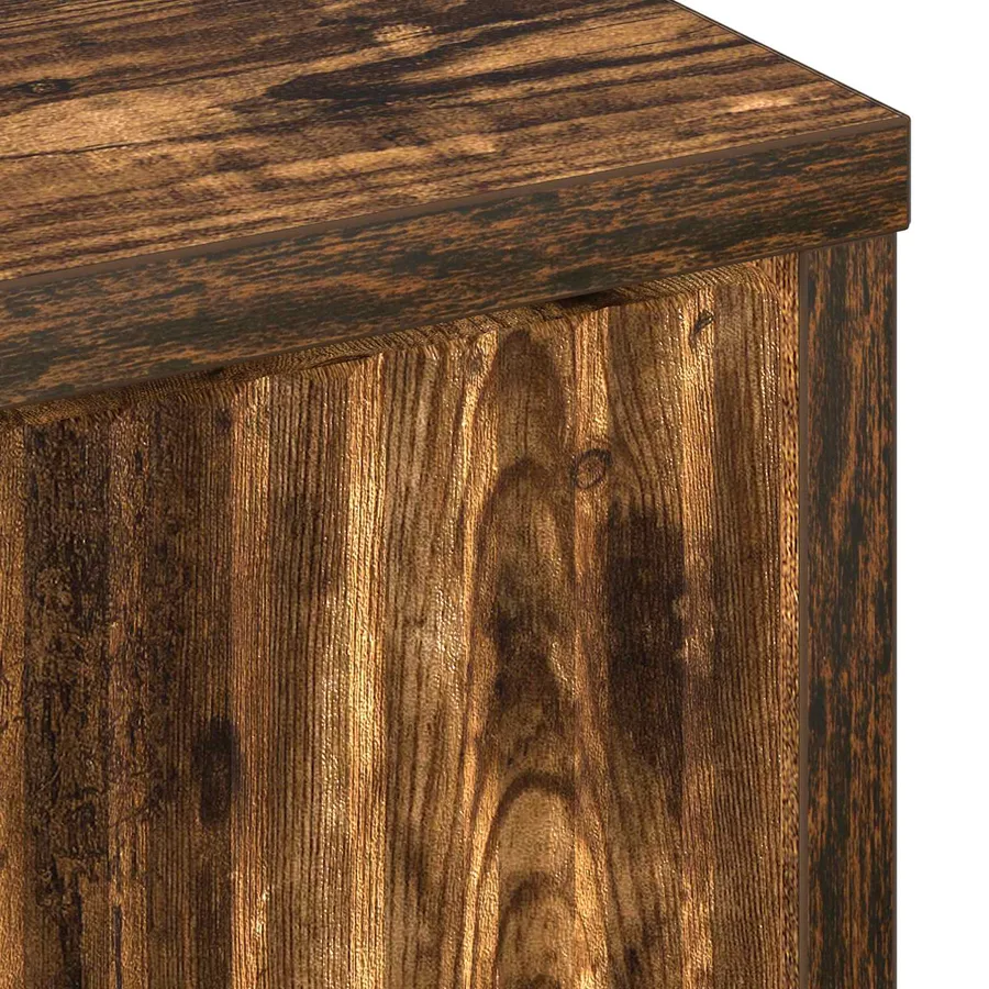 Buffet Chêne fumé 89,5 x 33 x 82 cm Bois d'ingénierie - 11
