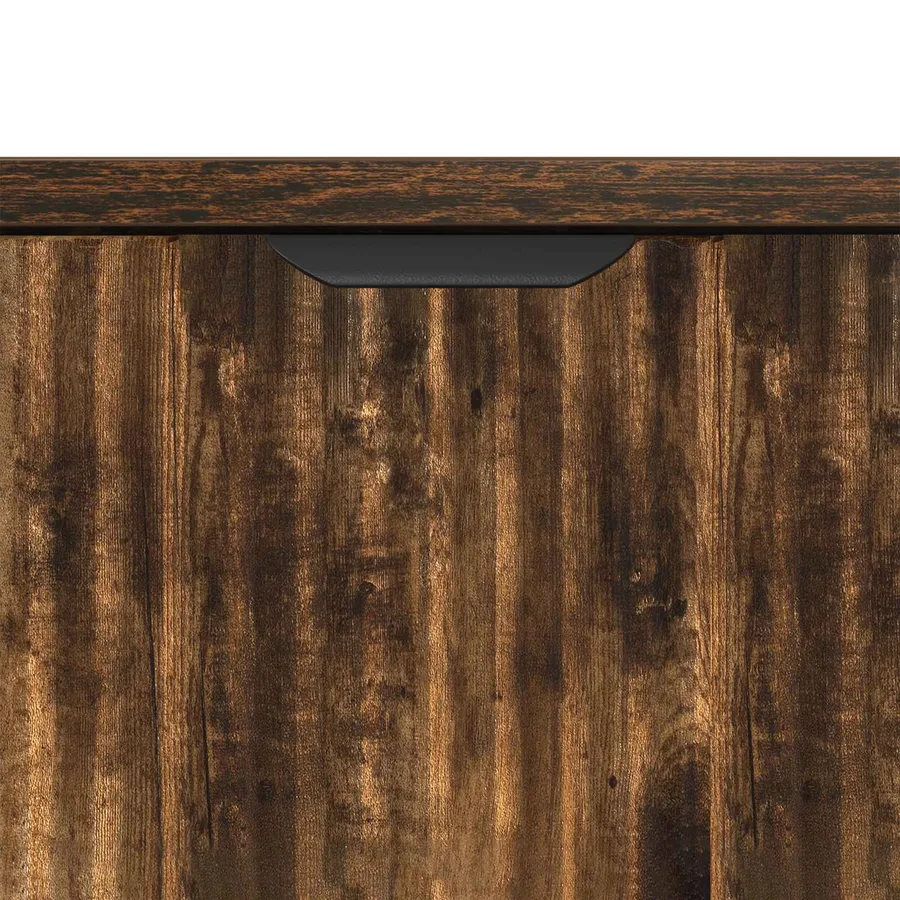 Buffet Chêne fumé 89,5 x 33 x 82 cm Bois d'ingénierie - 9