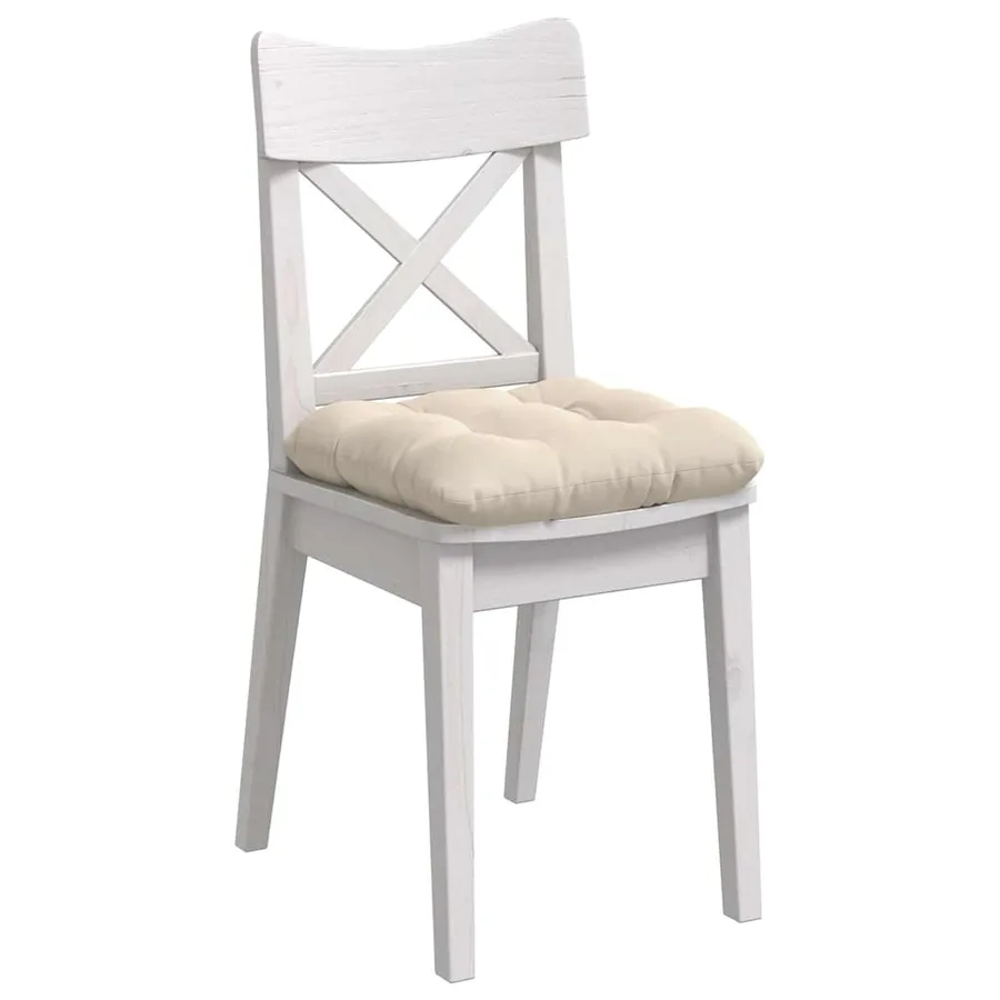 Coussins de siège 4 pcs Beige 45 x 45 cm Tissu en microfibre - 3