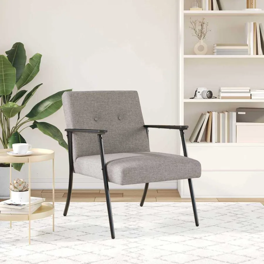 fauteuil Taupe tissu - 3