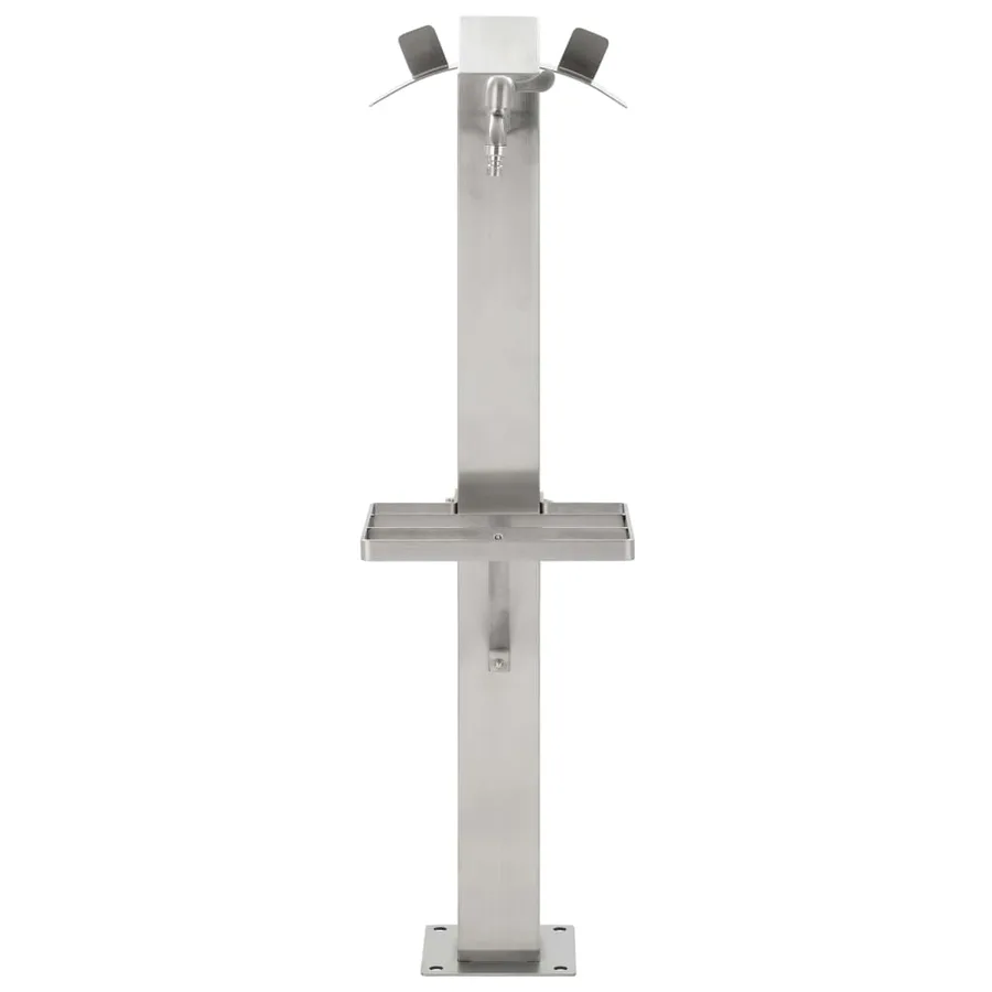 Colonne à eau de jardin carrée Acier inoxydable 95 cm - 3