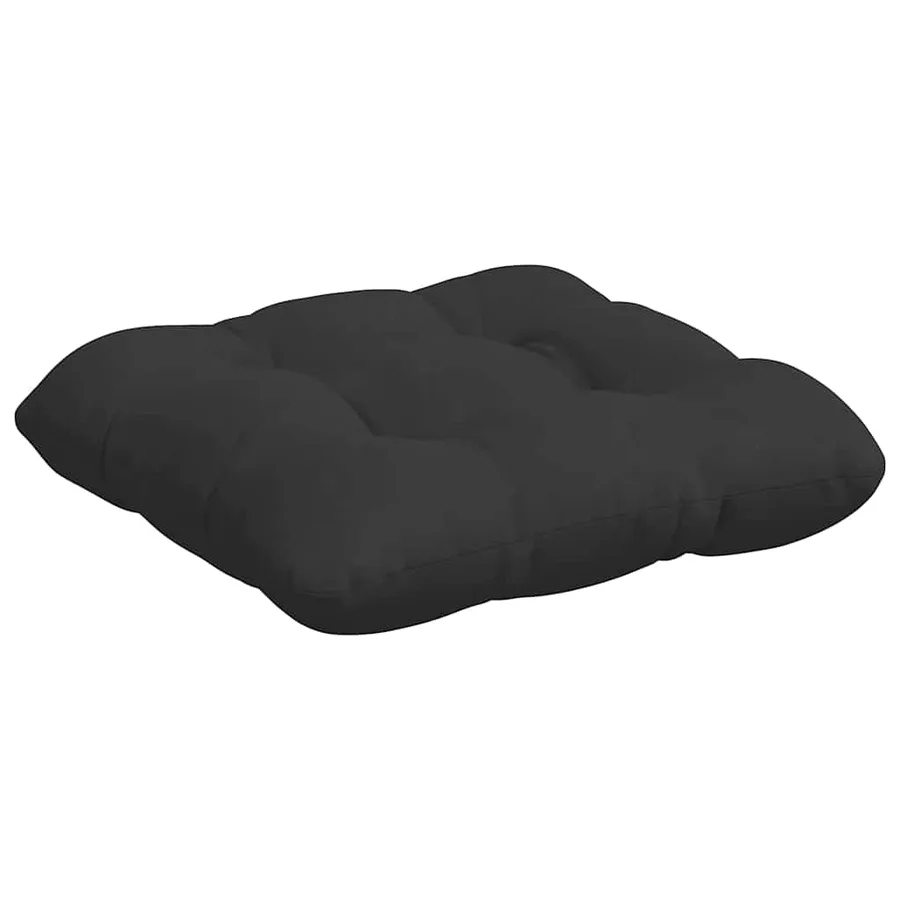 Coussins de siège 4 pcs Noir 45 x 45 cm Tissu en microfibre - 5