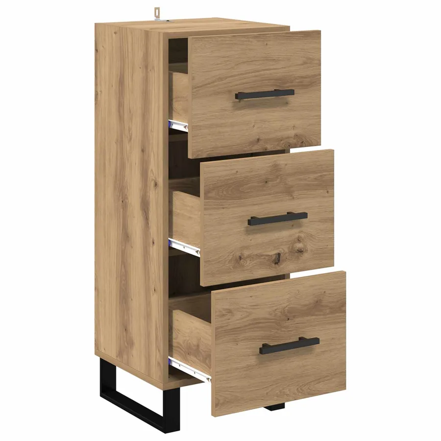 Buffet Chêne artisanal 34,5 x 34 x 90 cm - 5