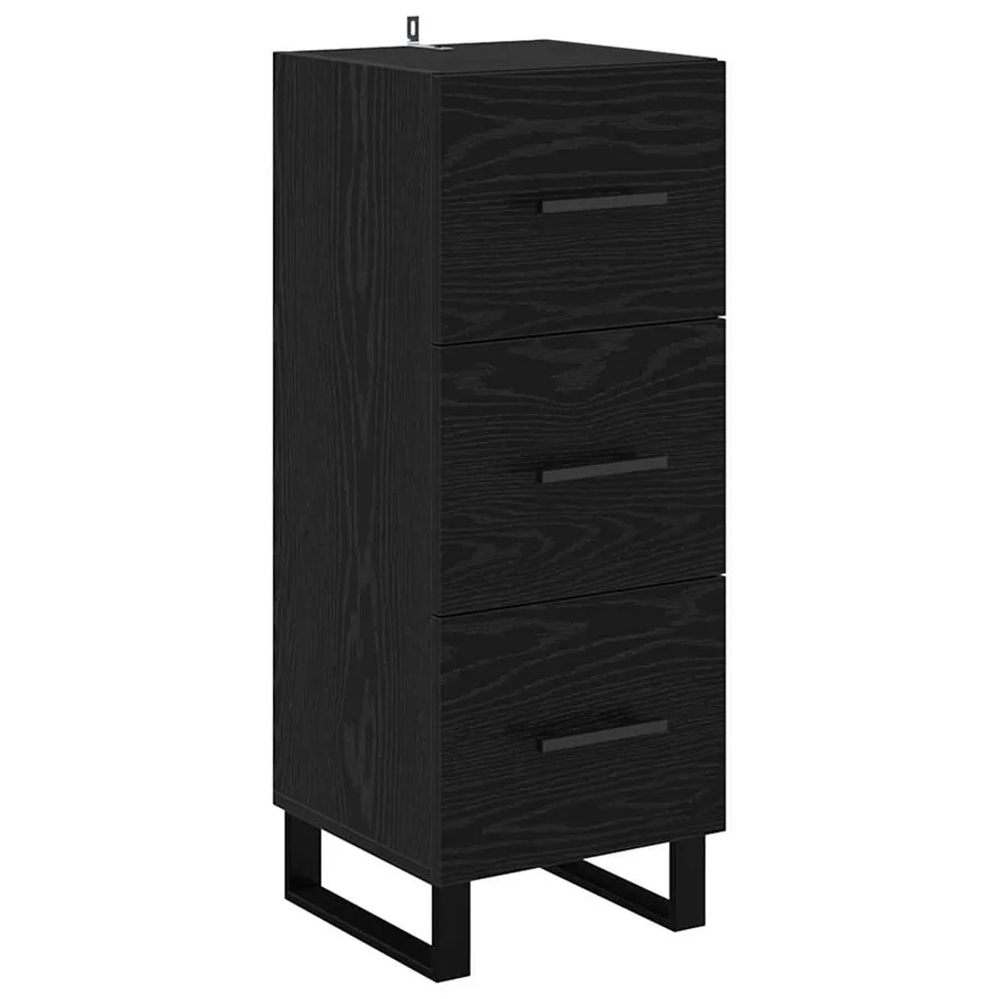 Haut Armoire Chêne noir 34,5 x 34 x 180 cm Bois d'ingénierie - 7