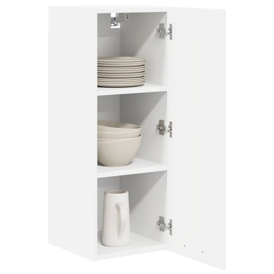 Armoire suspendue 2 pcs Blanc 30 x 31 x 80 cm Bois d'ingénierie - 3