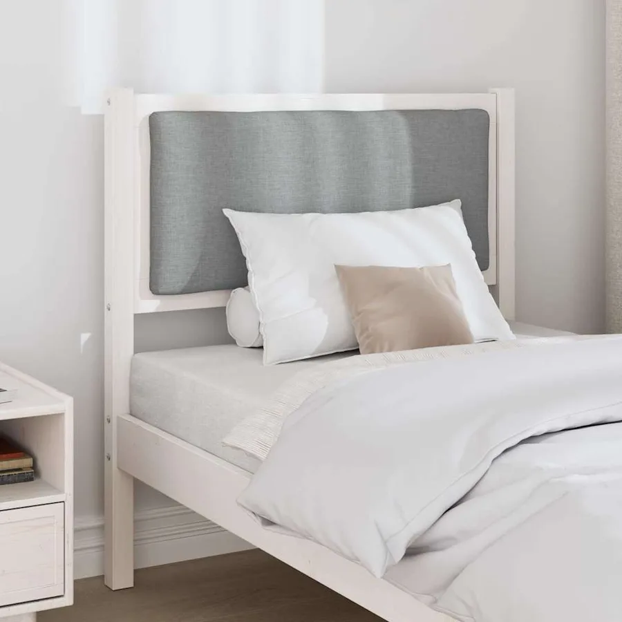 Tête de lit Autre Blanc 75 cm Bois massif en pin - 3