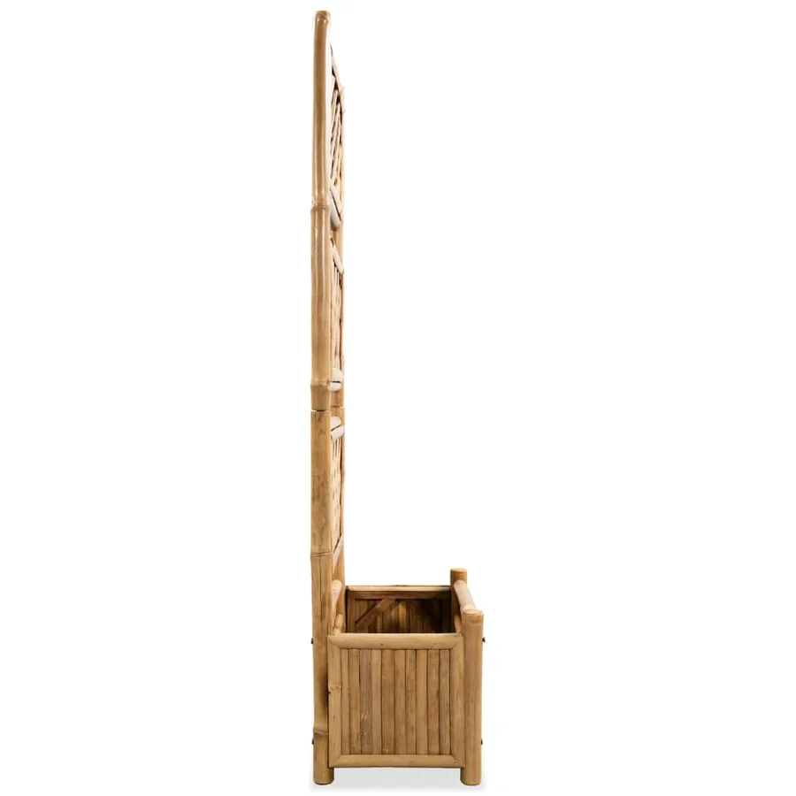Lit surélevé de jardin avec treillis Bambou 40 cm - 3