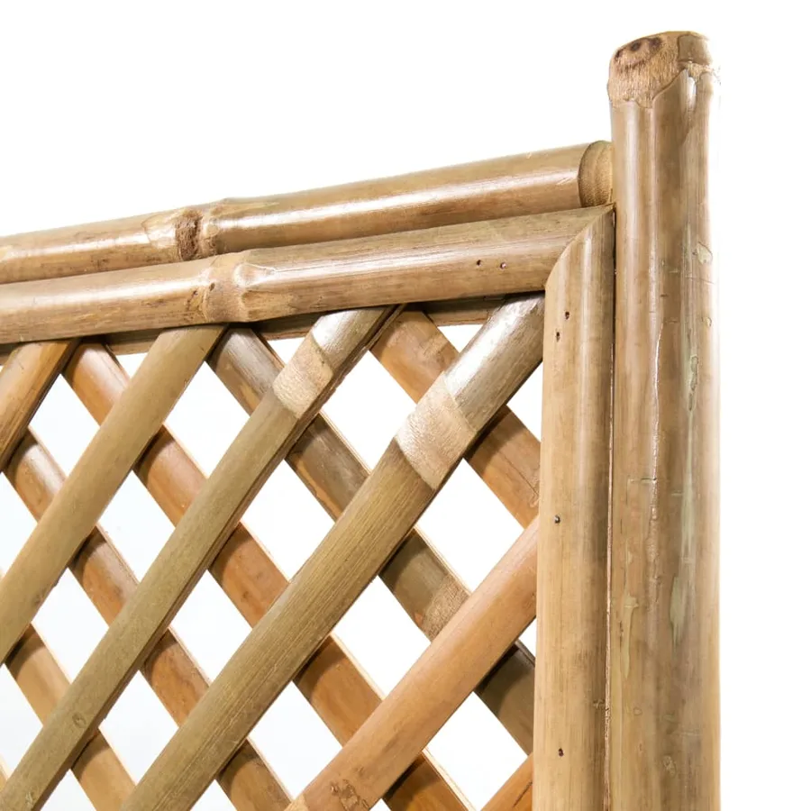 Lit surélevé de jardin avec treillis Bambou 40 cm - 5