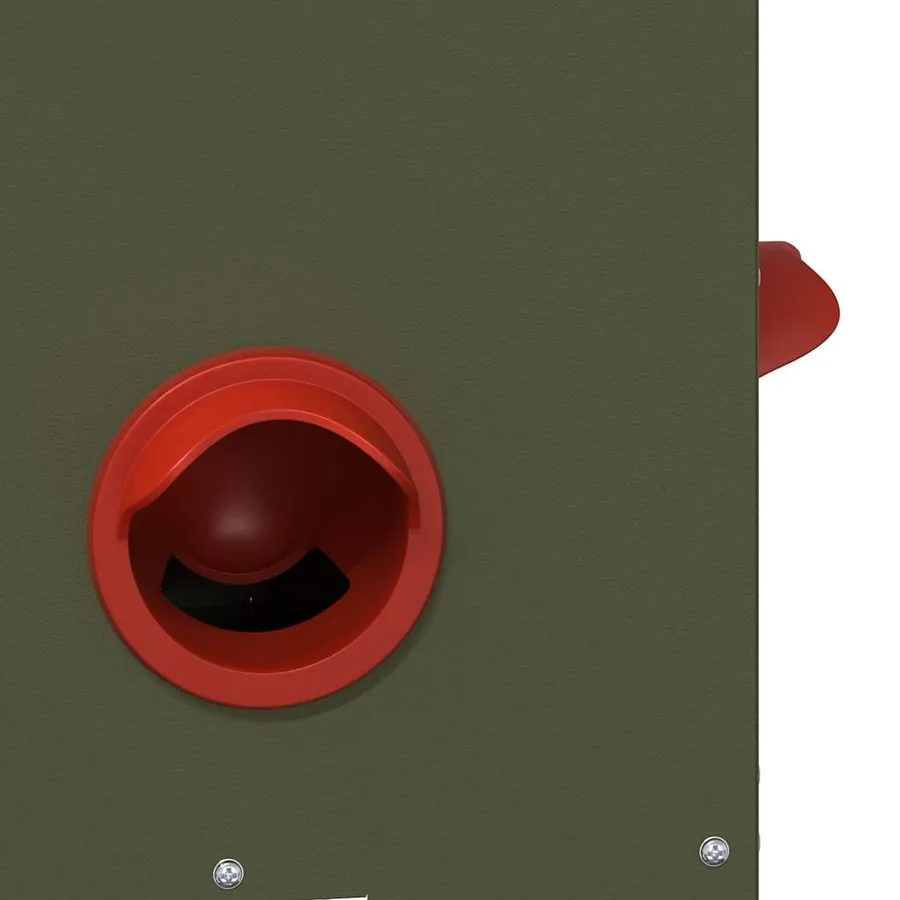 Mangeoire pour poules 2 pcs Vert olive 40,5 x 25 x 38 cm - 7