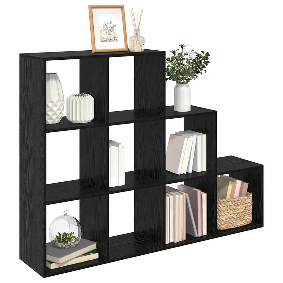 Cloison Bibliothèque Chêne noir 137,5 x 29 x 103,5 cm - 3