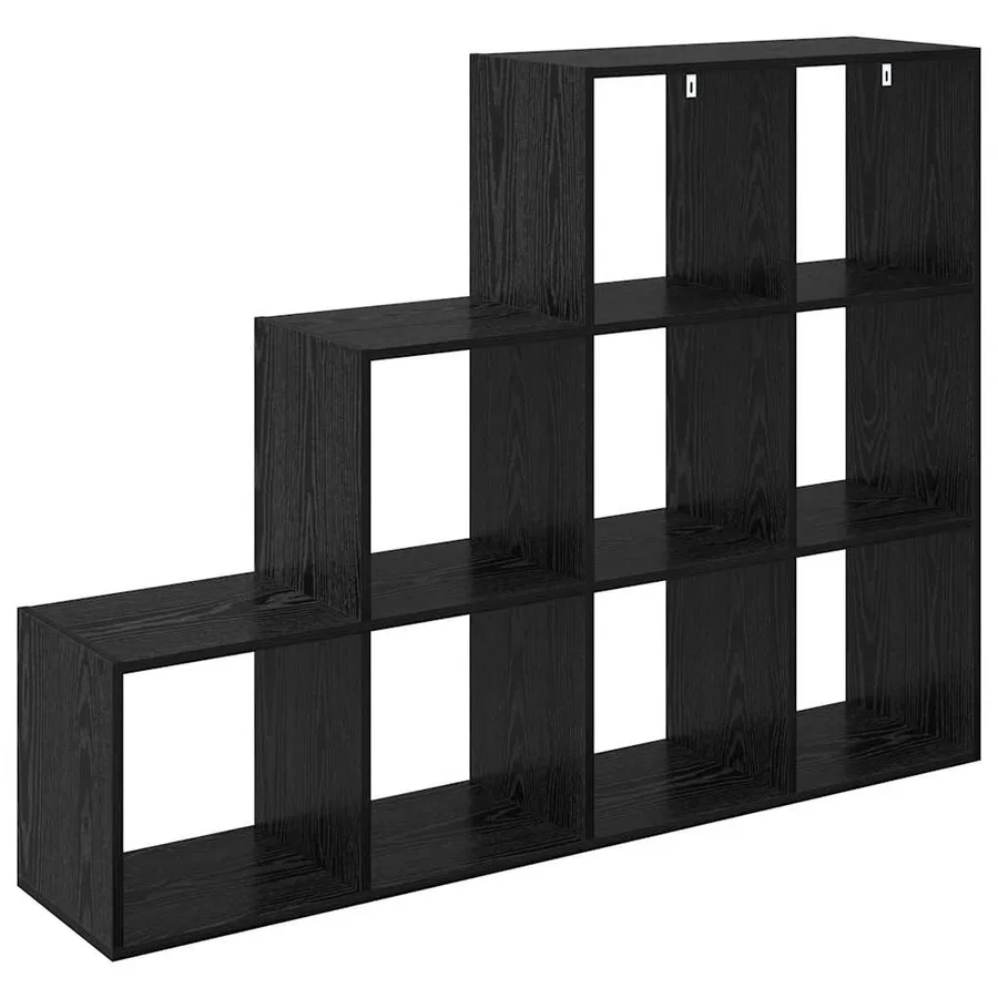 Cloison Bibliothèque Chêne noir 137,5 x 29 x 103,5 cm - 6