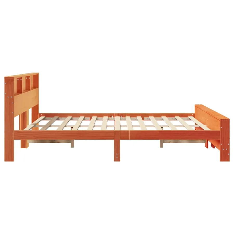 Cadre de lit Brun cire 180 x 200 cm Bois d'ingénierie - 6