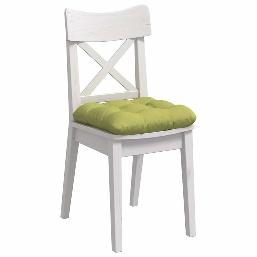 Coussins de siège 4 pcs Vert clair 40 x 40 x 12 cm tissu - 3