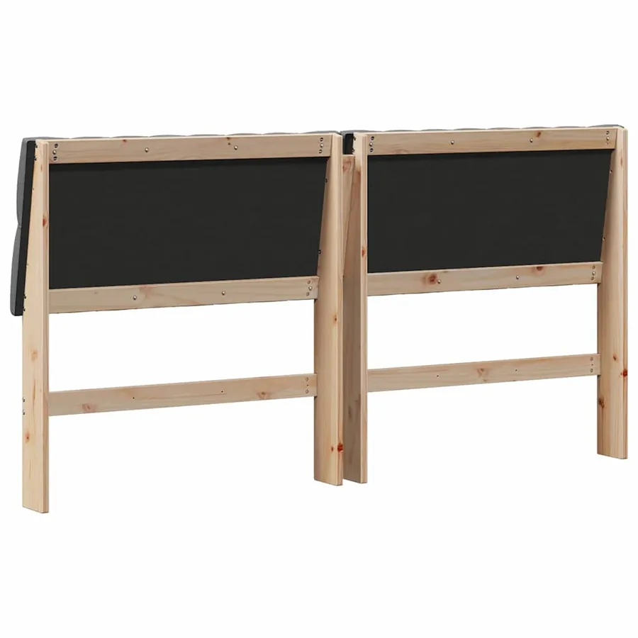 Tête de lit capitonnée Gris foncé 180 cm Pin massif - 6