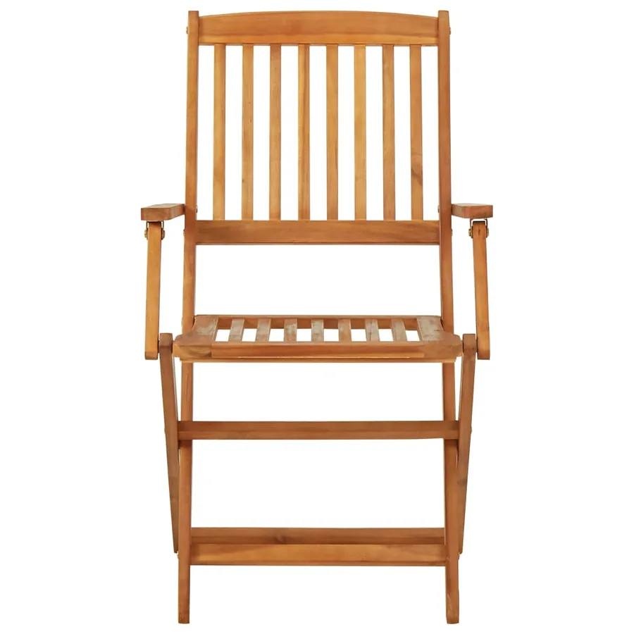 Ensemble à manger de jardin pliable 5 pcs Bois d'acacia solide - 10