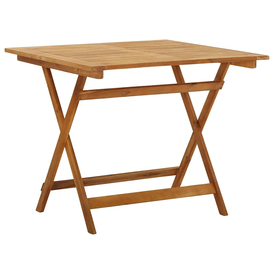 Ensemble à manger de jardin pliable 5 pcs Bois d'acacia solide - 3