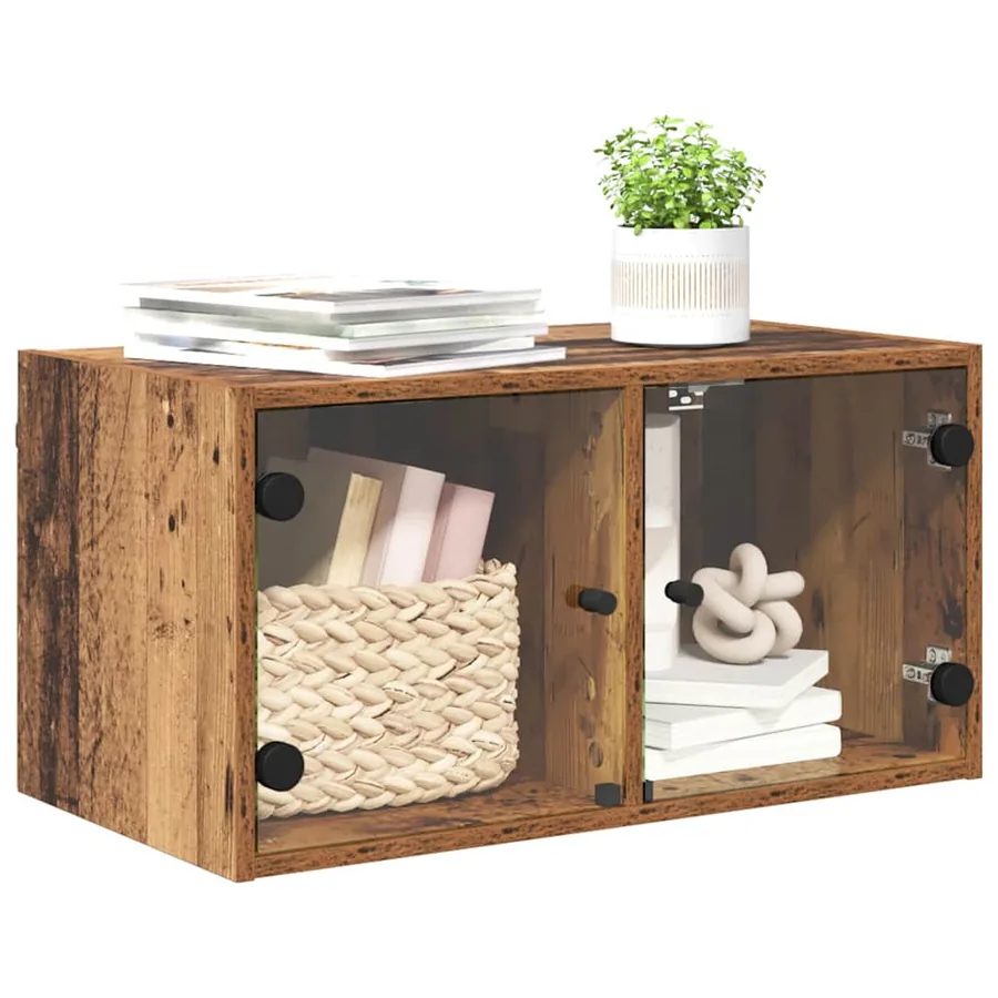 Meuble mural Bois Ancien 68 x 37 x 35 cm Bois d'ingénierie - 3
