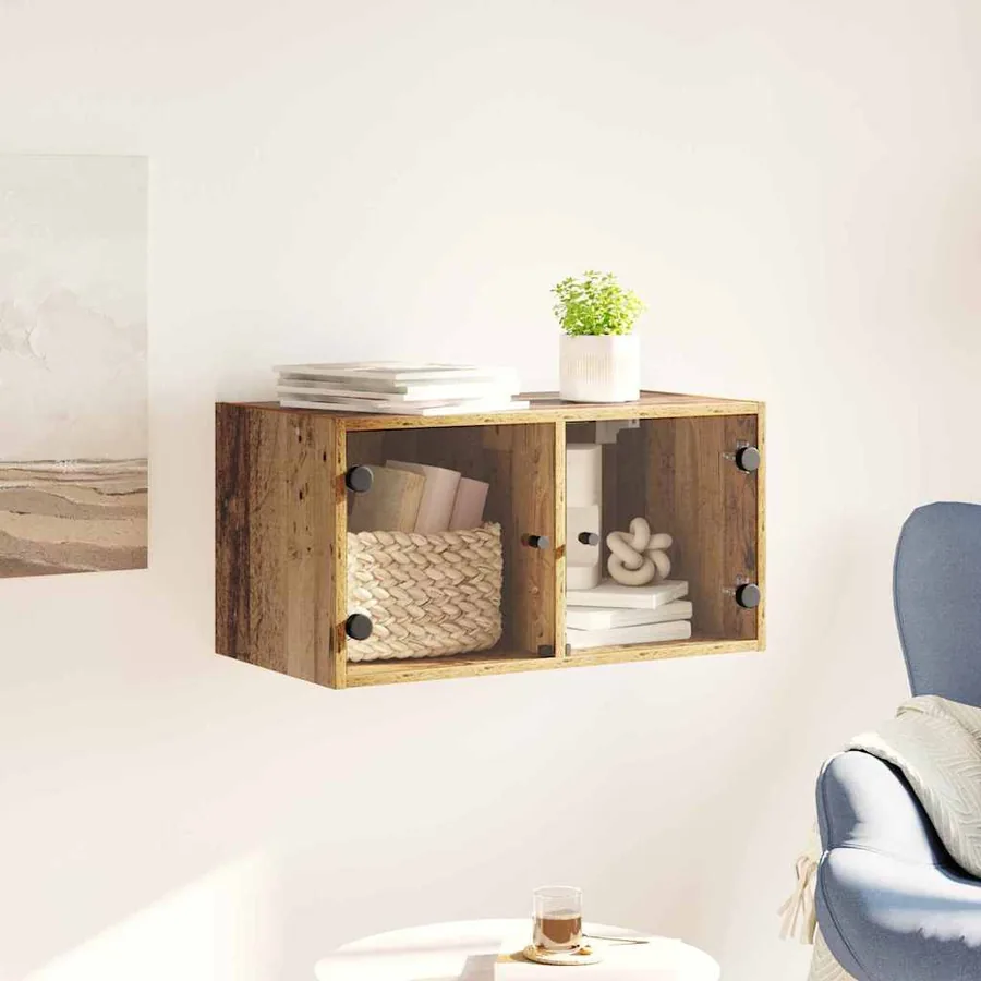 Meuble mural Bois Ancien 68 x 37 x 35 cm Bois d'ingénierie - 4