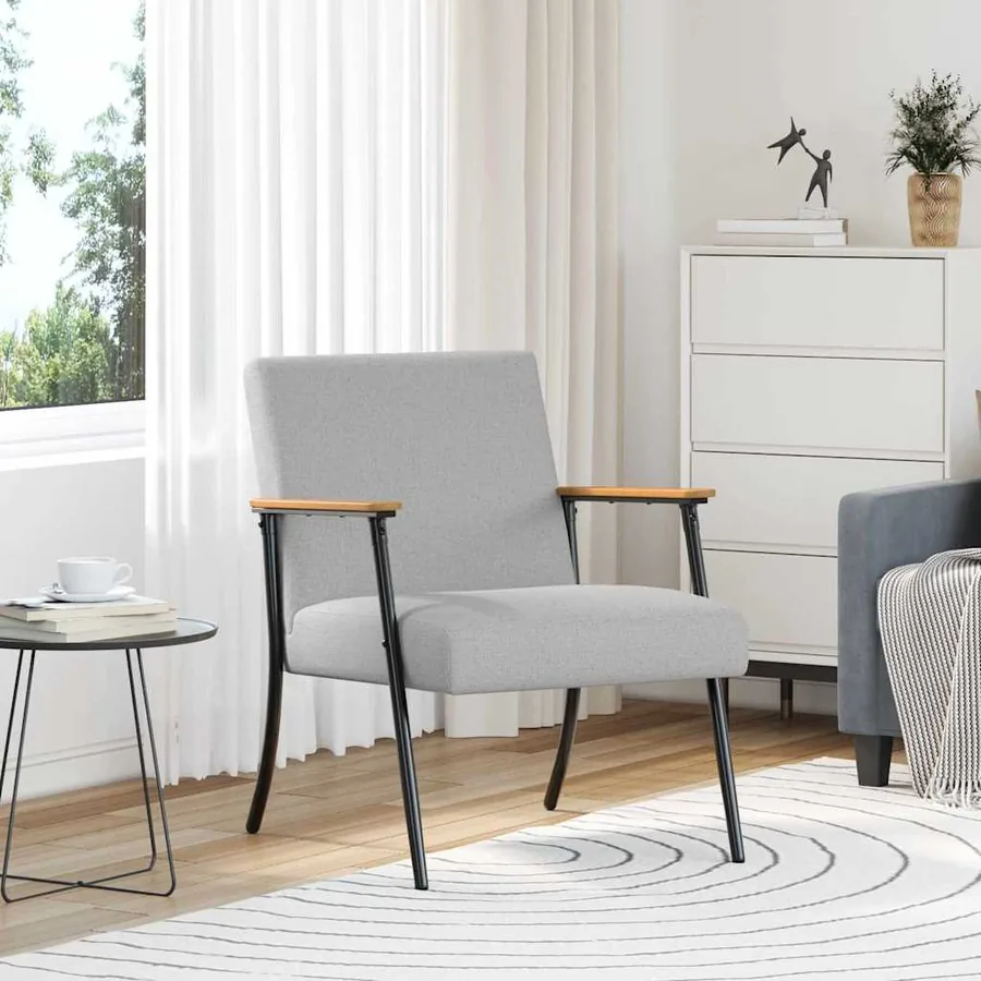 fauteuil Gris nuage tissu