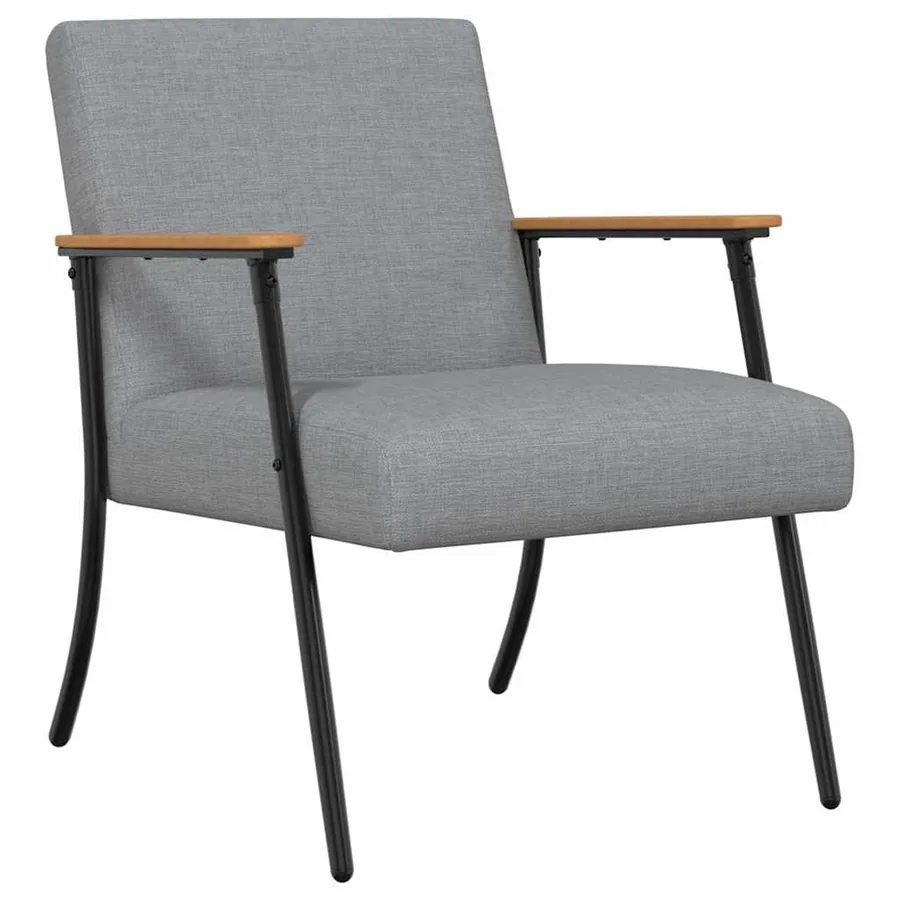 fauteuil Gris clair tissu - 2