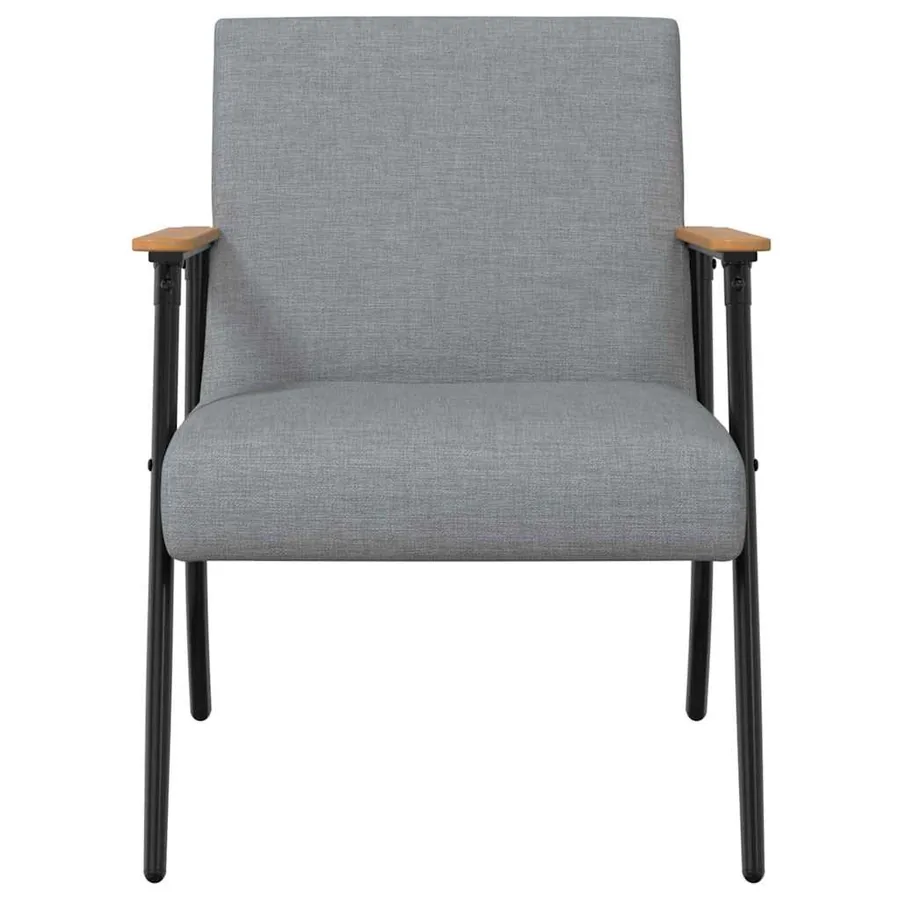 fauteuil Gris clair tissu - 4