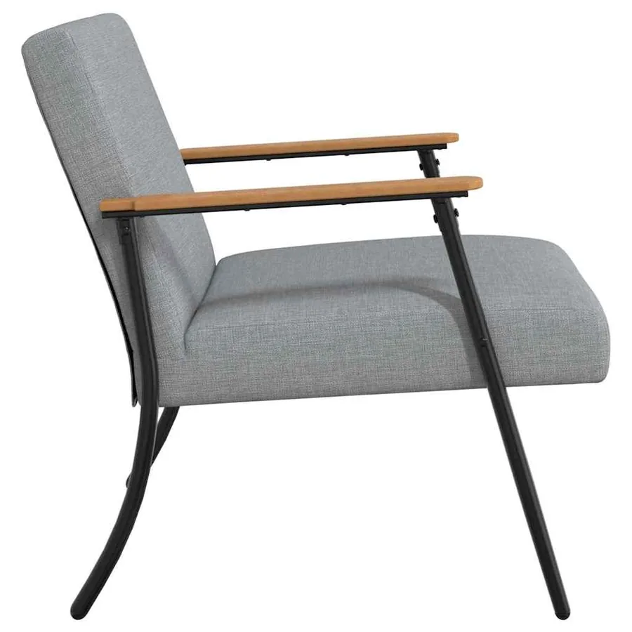 fauteuil Gris clair tissu - 5