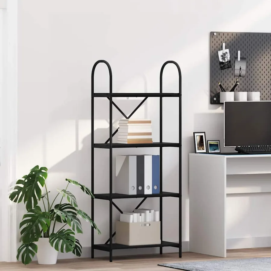 Étagère Chêne noir 60 x 30 x 146 cm Bois d'ingénierie