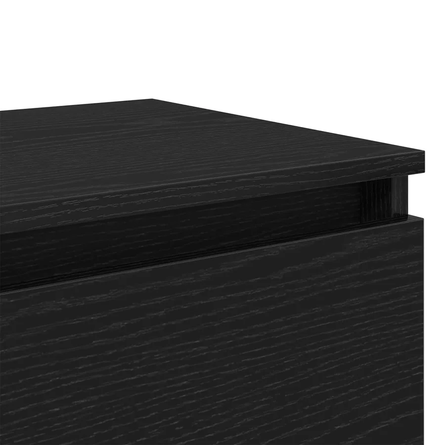 Cabinet de chevet avec tiroir 2 pcs Chêne noir 40 x 35 x 50 cm - 11