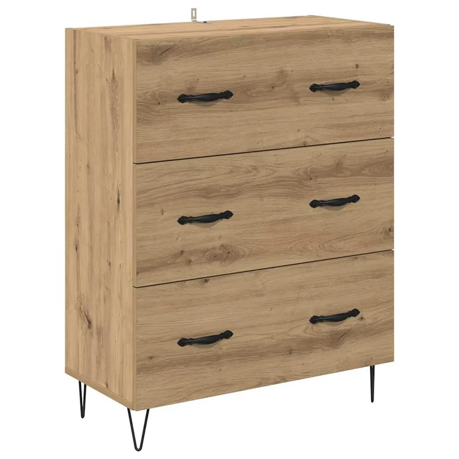 Haut Armoire 2 pcs Chêne artisanal 69,5 x 34 x 180 cm - 6