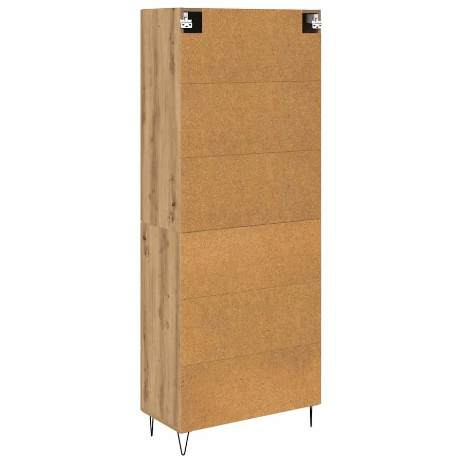 Haut Armoire 2 pcs Chêne artisanal 69,5 x 34 x 180 cm - 8