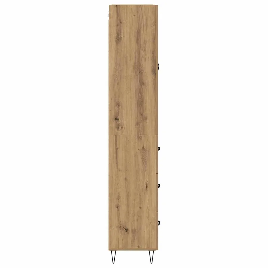 Haut Armoire 2 pcs Chêne artisanal 69,5 x 34 x 180 cm - 9