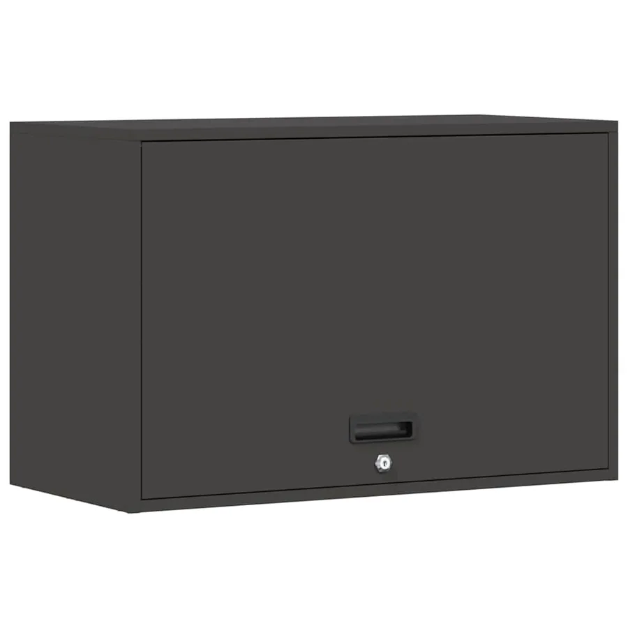 Armoire murale pour garage Noir 80 x 40 x 53 cm - 2