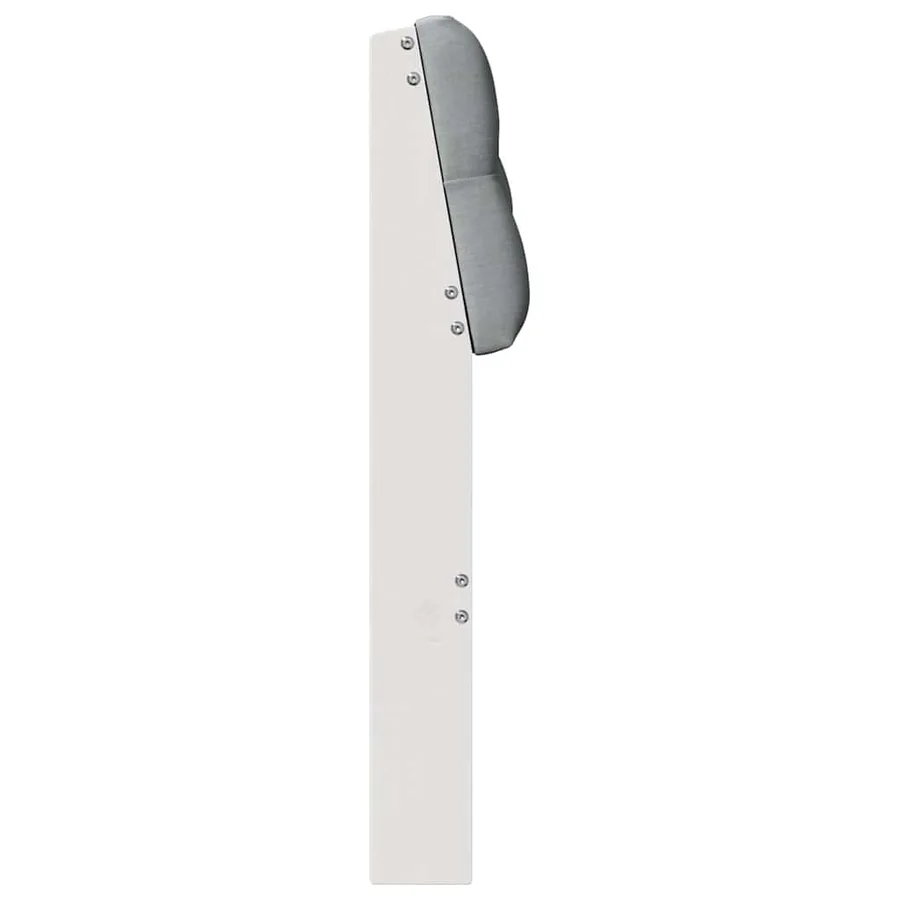 Tête de lit capitonnée Gris clair 75 cm Pin massif - 5