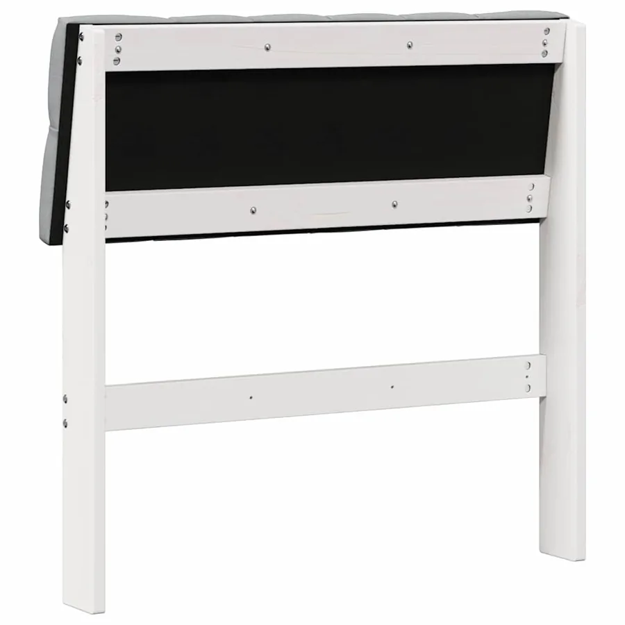 Tête de lit capitonnée Gris clair 75 cm Pin massif - 6